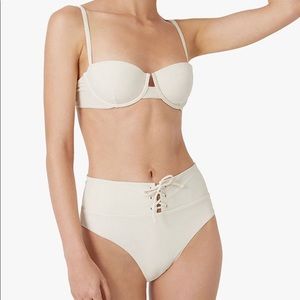 Onia Susana Bikini Bottom in Gardenia S NWT